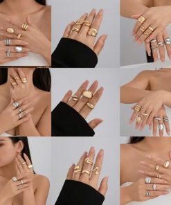 Nhẫn Hở Trơn Kiểu Vòng Cung Titan Phong Cách Âu Mỹ