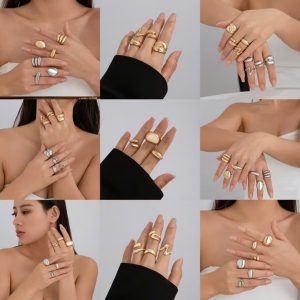 Nhẫn Hở Trơn Kiểu Vòng Cung Titan Phong Cách Âu Mỹ