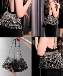 Túi Xách Sequin Túi Đeo Vai Lấp Lánh Đính Đá Pha Lê