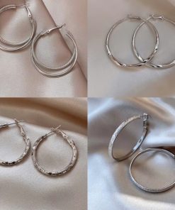 Bông Tai Nữ Khoen Tròn Titan, Phụ Kiện Trang Sức